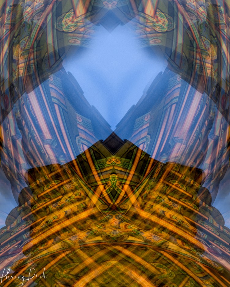 abstract, abstract photography, architecture, traditional roof, roof, building, traditional building, fine art photography, creativity, creative photography, night photography, light up