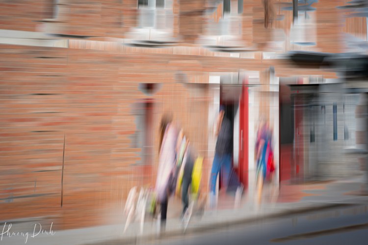 impressionism, impressionist, icm, intentional camera movement, urban, motion, cityscape, people