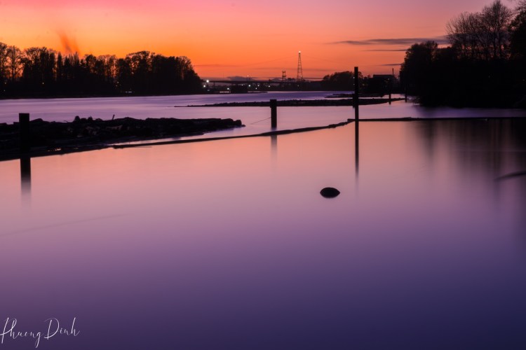 long exposure, sunset, Gladstone riverside park, blue hour, vancouver, British Columbia, fine art, Fine art photography, photography