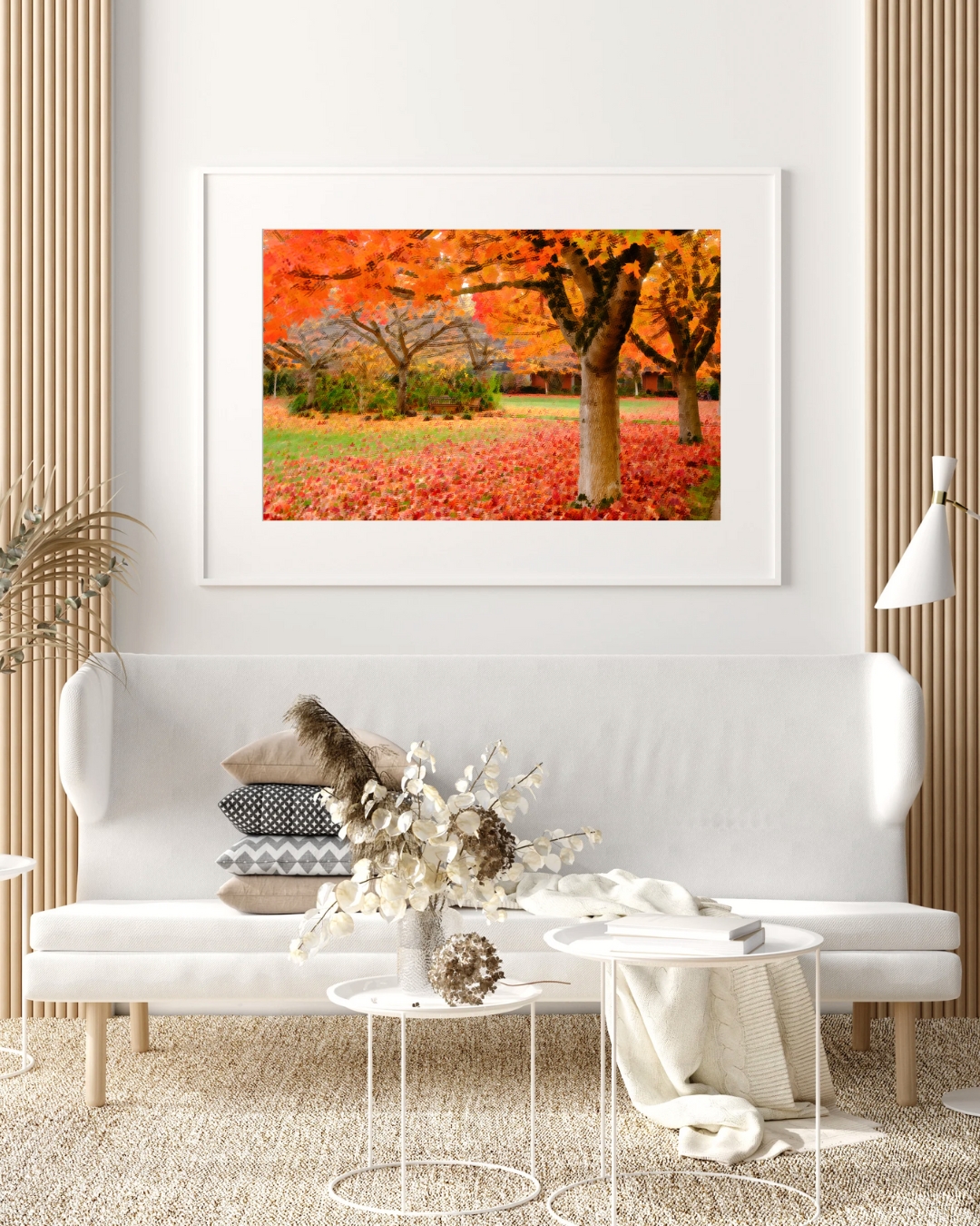 autumn, fall, UBC, UBC campus, UBC Vancouver, courtyard, maple, maple tree, maple leaf, red, orange, yellow, tree, afternoon, impressionist, impressionism, art, artwork, artist, creativity, creative photography